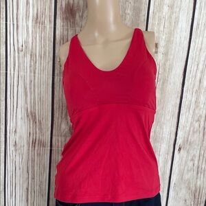 Athleta Red Tied Tankini Swimsuit Top - Medium